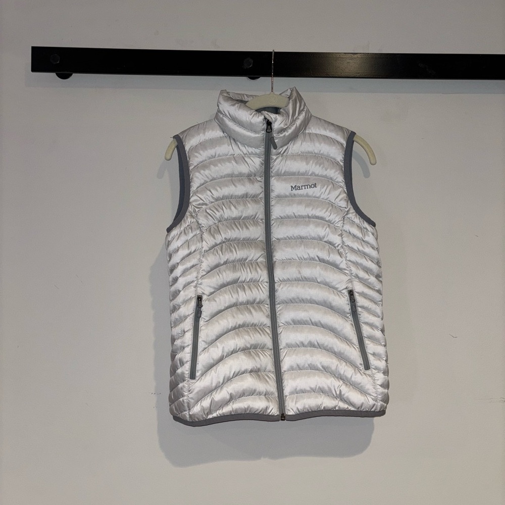 Marmot Metallic Gray Puffer Vest
